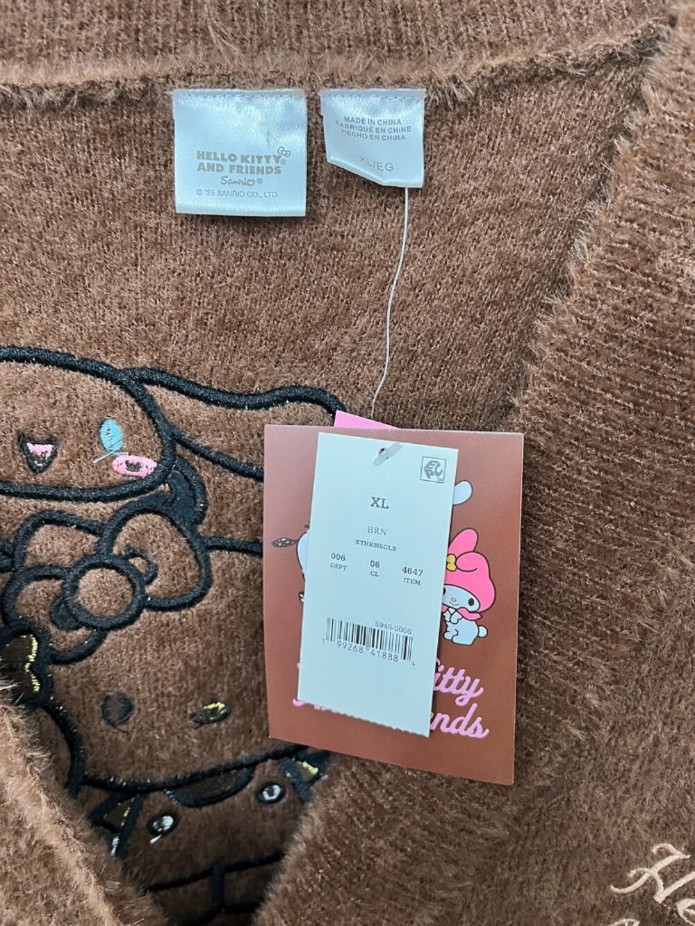 Sanrio Hello Kitty Women’s Cardigan XL NWT - Picture 7 of 13
